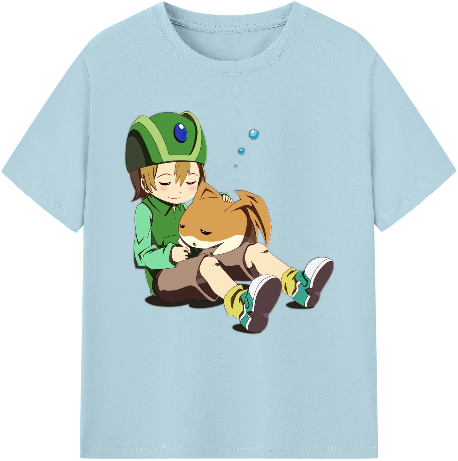 （画像用） Digimon デジタルモンスター/デジモン 綿100％半袖Tシャツ（フロントプリント）